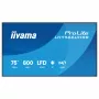 IIYAMA LH7566UHSB-B1AG 75 colių 4K UHD skaitmeninių ženklų ekranas su Android 11, 24/7 veikimu