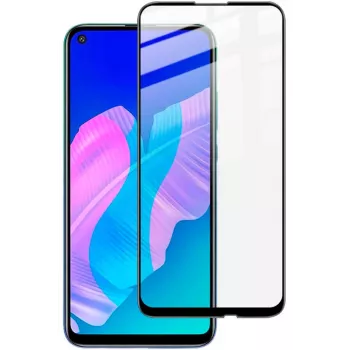 iLike 2.5D juodas rėmelis pilni klijai grūdinto stiklo ekrano apsauga, skirta Huawei P40 Lite E