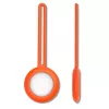 iLike AirTag Silicone Keychain Loop Case Orange