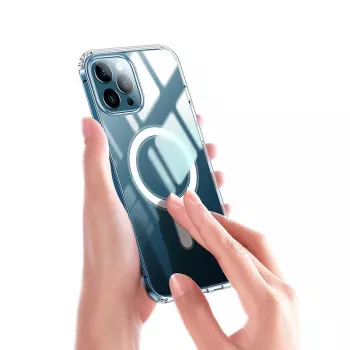 iLike Anti Shock 1.5 mm Mag Case, skirtas Samsung Galaxy A17 4G / A17 5G, permatomas, didelė anga