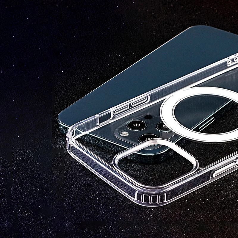 iLike Anti Shock 1.5 mm Mag Case, skirtas Samsung Galaxy A17 4G / A17 5G, permatomas, didelė anga