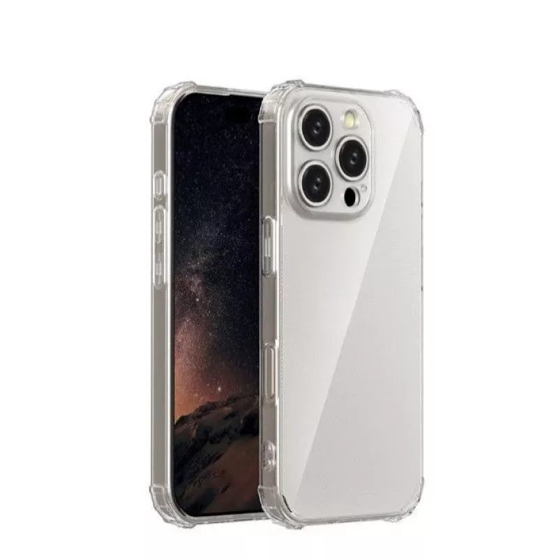 iLike Apple iPhone 12 / 12 Pro 6.1 colio Anti Shock 1.5 mm Dėklas Skaidrus