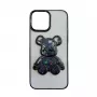 iLike Apple iPhone 13 silikoninis dėklas su Desire Bear raštu, juodas