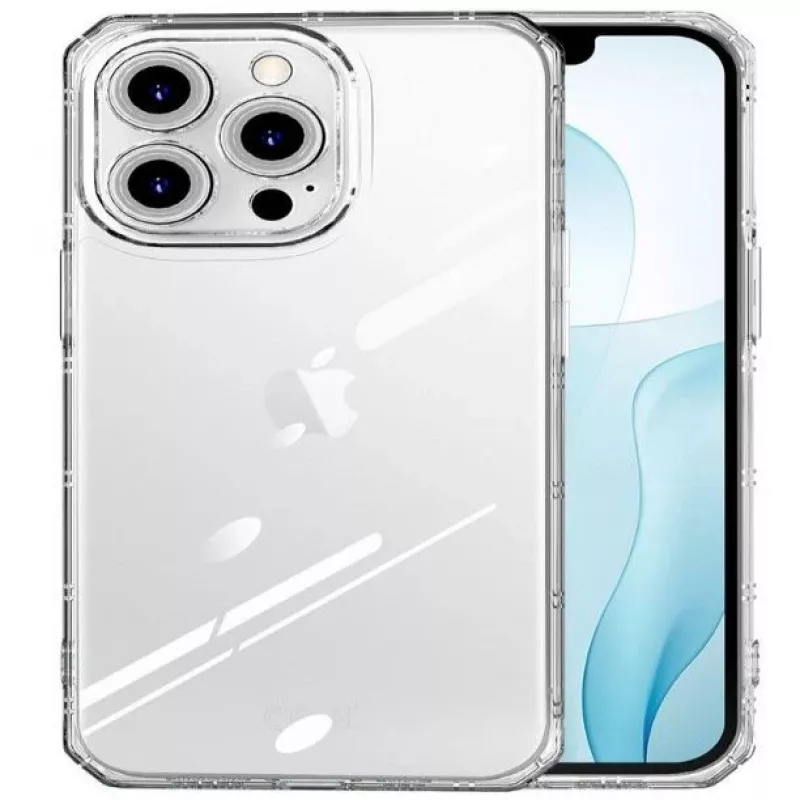 iLike Apple iPhone 14 Pro Max šarvuotas antismūginis dėklas permatomas