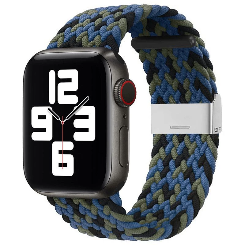 iLike Apple Watch 38/40/41mm Braided Fabric Strap Blue