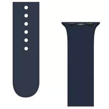 iLike APS Silicone Watch Band, skirtas Apple Watch Ultra/8/7/6/5/4/3/2/SE (45/44/42 mm) – tamsiai mėlyna