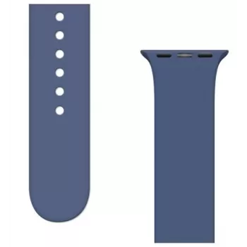iLike APS Silicone Watch Band, skirtas Apple Watch Ultra / 8/7/6/5/4/3/2 / SE (45/44/42mm) Sport Band - Mėlyna