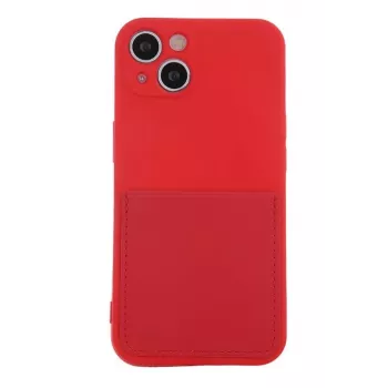 iLike kortelės dangtelis Samsung Galaxy A13 4G raudonas