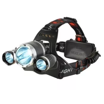 iLike CP-HDL-BK priekinis žibintas, 3x LED CREE lempa, stiprus ilgo nuotolio, juodas