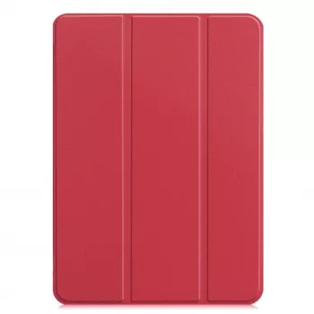 iLike Galaxy Tab A9 / A11 8.7 X110 trijų dalių eko odos stovas dėklas koralų rožinis