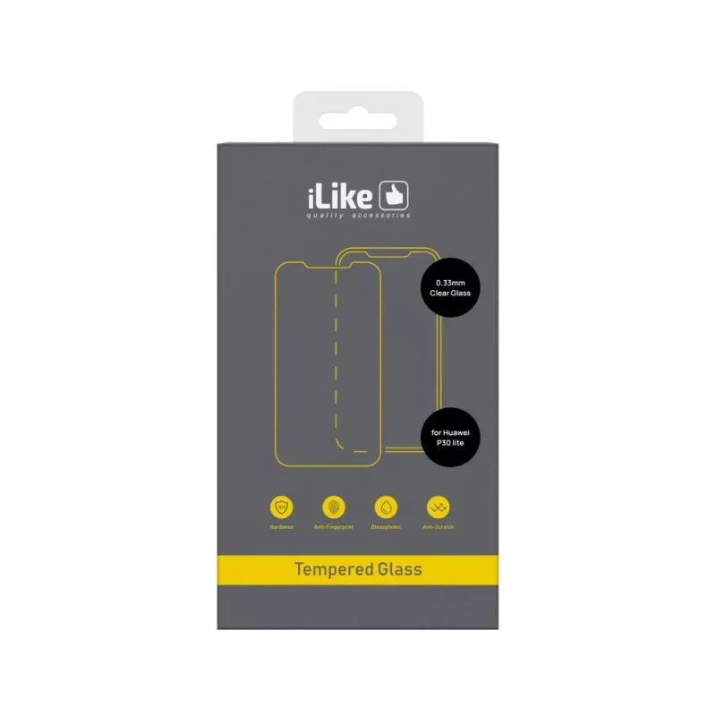 iLike Huawei P30 Lite 0.33mm Clear Glass Screen Protector