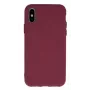 iLike iPhone 11 silikoninis dėklas bordo spalvos - smūgius sugeriantis galinis dangtelis su mikropluošto pamušalu