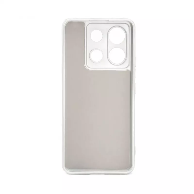 iLike Nano Silicone Case for Xiaomi Poco X6 Pro 5G - sidabrinė