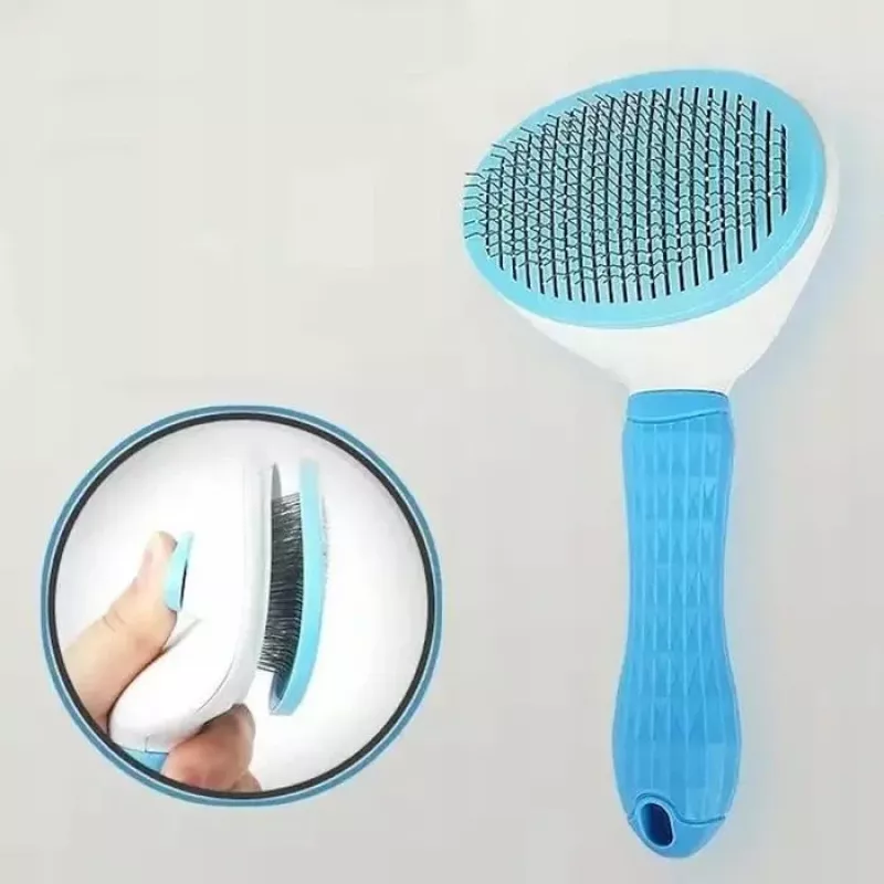 iLike Pet Smart Pet Comb šunims ir katėms, minkštas silikoninis šepetys kailio šalinimui, 15–25 mm kailiui