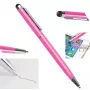 iLike PN1 Universal 2-in-1 talpinis rašiklis su tušinuku, skirtas išmaniesiems telefonams ir planšetiniams kompiuteriams - rožinė