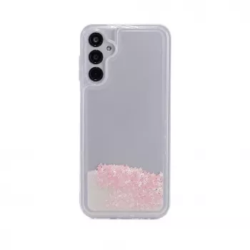 iLike Samsung Galaxy A14 5G Silikoninis Dėklas Vandens Blizgučiai Rožinis
