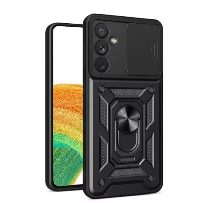 iLike Samsung Galaxy A14 Armored Case su kameros apsauga, juoda