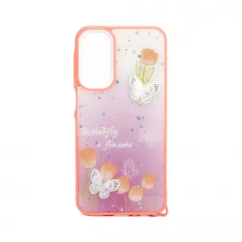 iLike Samsung Galaxy A15 Epoxy Cartoon Cover Light Pink