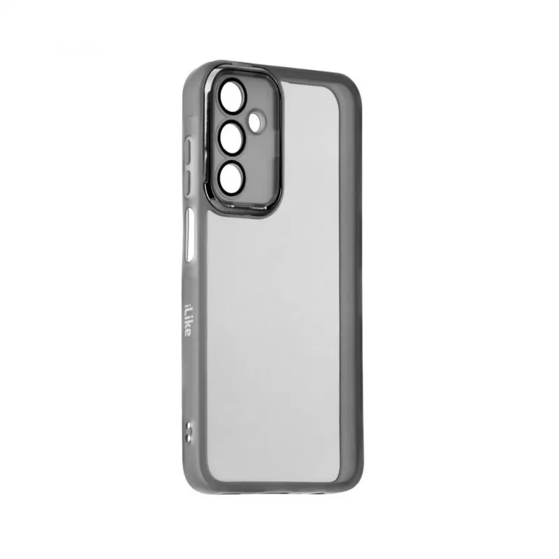 iLike Samsung Galaxy A15 Skaidrus dėklas su kameros apsauga, juodas