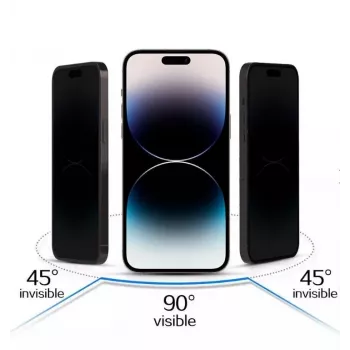 iLike Samsung Galaxy A17 5G grūdinto stiklo privatumo ekrano apsauga juoda