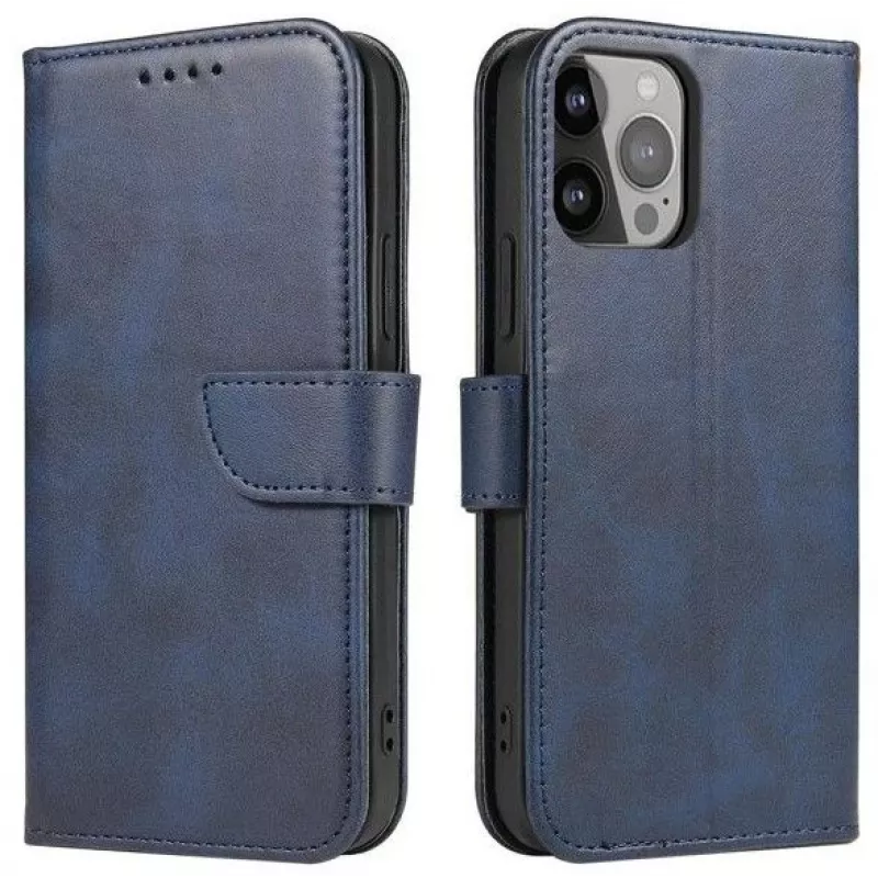 iLike Samsung Galaxy A34 5G Flip Wallet Case with Stand Blue