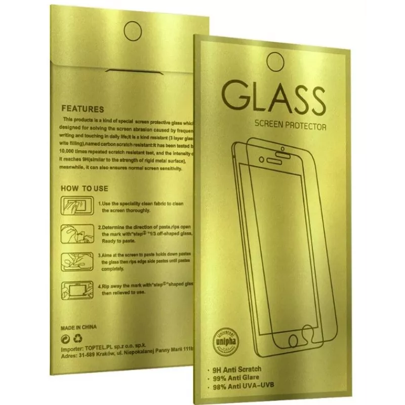 iLike Samsung Galaxy A34 5G Gold Grūdinto Stiklo Ekrano Apsauga