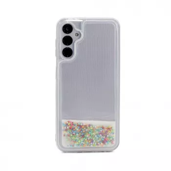 iLike Samsung Galaxy A34 5G Silicone Case Water Glitter Rainbow