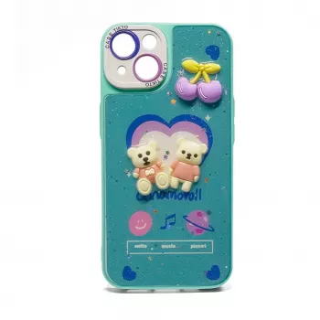 iLike Samsung Galaxy A34 Epoxy Cartoon Cover Blue