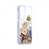iLike Samsung Galaxy A35 Epoxy Cartoon Cover White Blue