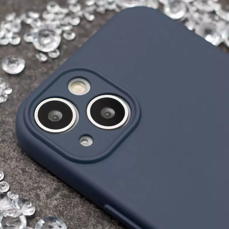 iLike Samsung Galaxy A37 5G silikoninis dėklas tamsiai mėlynas - smūgius sugeriantis galinis dangtelis su mikropluošto pamušalu, matiniu paviršiumi, suderinamas su belaidžiu įkrovimu