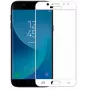 iLike Samsung Galaxy J3 (2017) J330 5D lenktais kraštais grūdinto stiklo ekrano apsauga balta