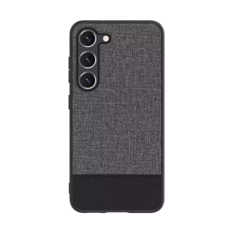 iLike Samsung Galaxy S23 galinio dangtelio plastikinė oda pilka