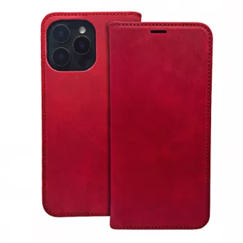 iLike Samsung Galaxy S25 Edge Smart Suede Book Case Red