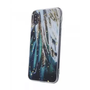 iLike Samsung Gold Glam Case, skirtas Samsung Galaxy A14 4G / A14 5G Feathers