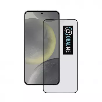 iLike Samsung OBAL:ME 5D stiklinis ekrano apsauginis stiklas, skirtas Samsung Galaxy S24, juodas