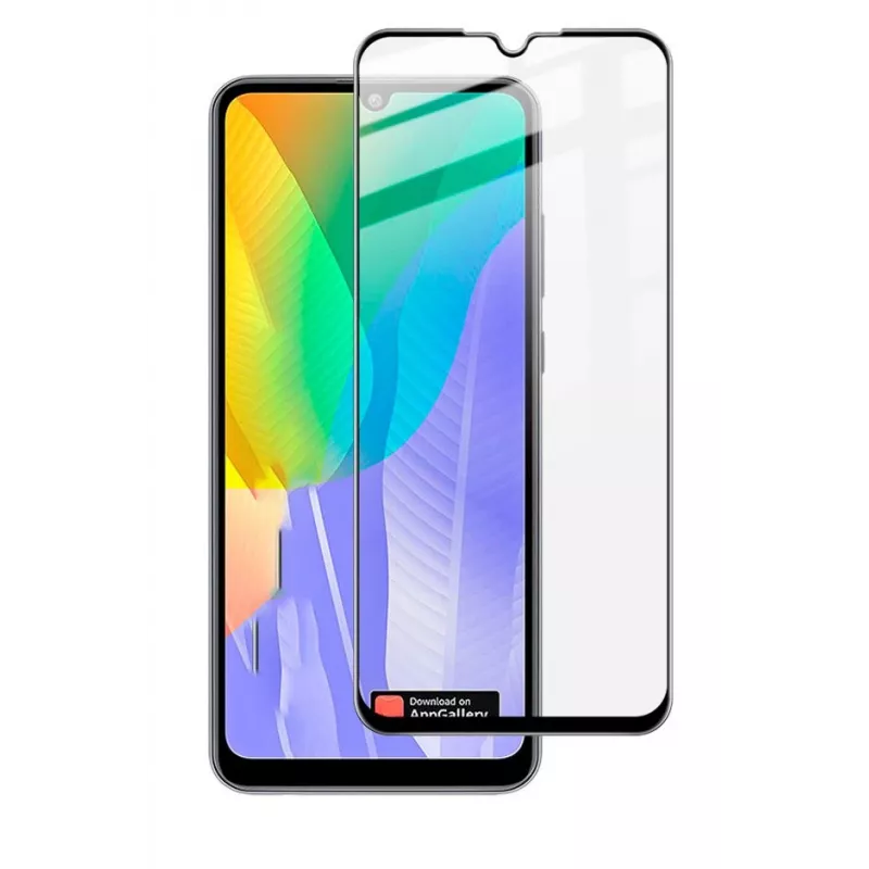iLike Screen Protector for Huawei P Smart Z, 2.5D Black Frame Full Glue Tempered Glass