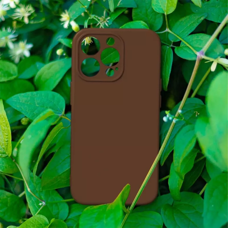 iLike silikoninis dėklas skirtas Samsung Galaxy A37 5G, rudos spalvos