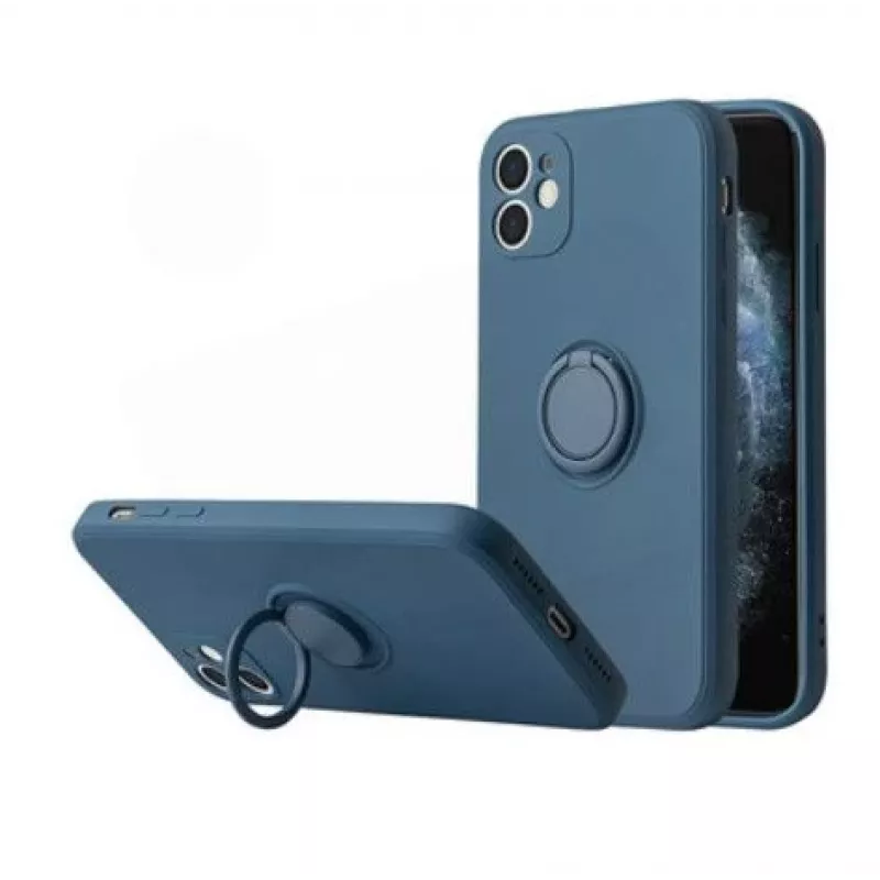 iLike Silicone Ring Case, skirtas Xiaomi Redmi Note 10 Pro / Pro Max - mėlyna
