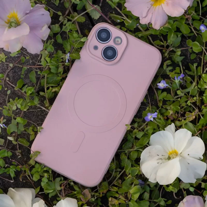 iLike Simple Color Mag Case, skirtas Samsung Galaxy A57 5G, rožinė