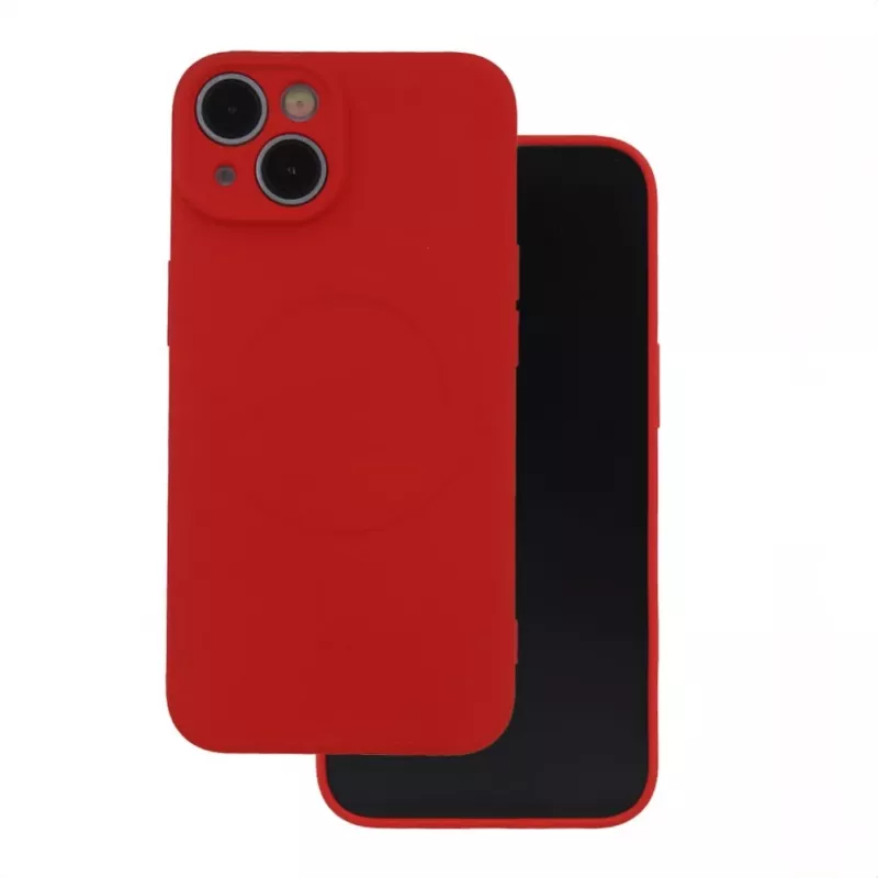 iLike Simple Color Mag Case, skirtas Samsung Galaxy A57 5G, raudonas