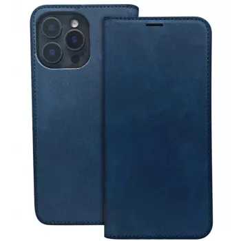 iLike Smart Suede Case, skirtas Samsung Galaxy A55 5G, tamsiai mėlyna