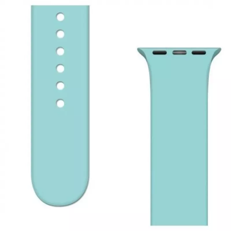 iLike Strap APS Silicone Band, skirtas Watch Ultra / 8 / 7 / 6 / 5 / 4 / 3 / 2 / SE (45 / 44 / 42 mm) – šviesiai mėlyna