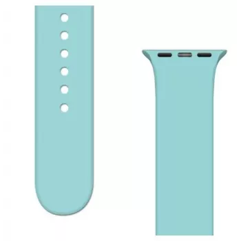 iLike Strap APS Silicone Band, skirtas Watch Ultra / 8 / 7 / 6 / 5 / 4 / 3 / 2 / SE (45 / 44 / 42 mm) – šviesiai mėlyna