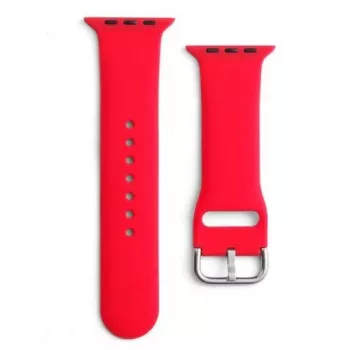 iLike Strap APS silikoninis laikrodžio dirželis, skirtas Apple Watch 8/7/6/5/4/3/2/SE (41/40/38 mm), raudonas