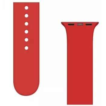 iLike Strap APS Silicone Watch Band, skirtas Apple Watch Ultra / Series 8/7/6/5/4/3/2 / SE (45/44/42 mm) - Raudona