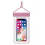 iLike Universal Waterproof Phone Case 115 mm x 220 mm Pool Beach Bag Light Pink