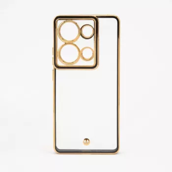 iLike Xiaomi Poco M6 Pro TPU+PC hibridinis apsauginis dangtelis su kameros apsauga, permatomas juodas