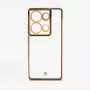 iLike Xiaomi Poco M6 Pro TPU+PC hibridinis apsauginis dangtelis su kameros apsauga, permatomas juodas
