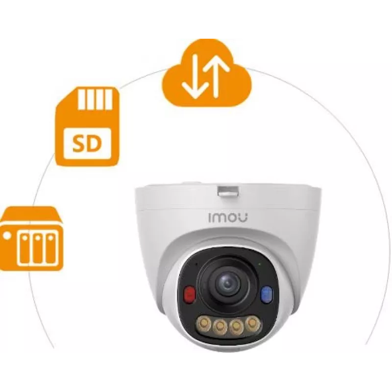 Imou IPC-PS8EP-8X0-0280B 8MP PoE Turret Dome IP Camera su 30m naktiniu matymu, IP67, H.265