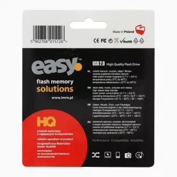 Imro IMRO pendrive EASY (ECO) 16GB USB 2.0 Flash Drive - Juoda